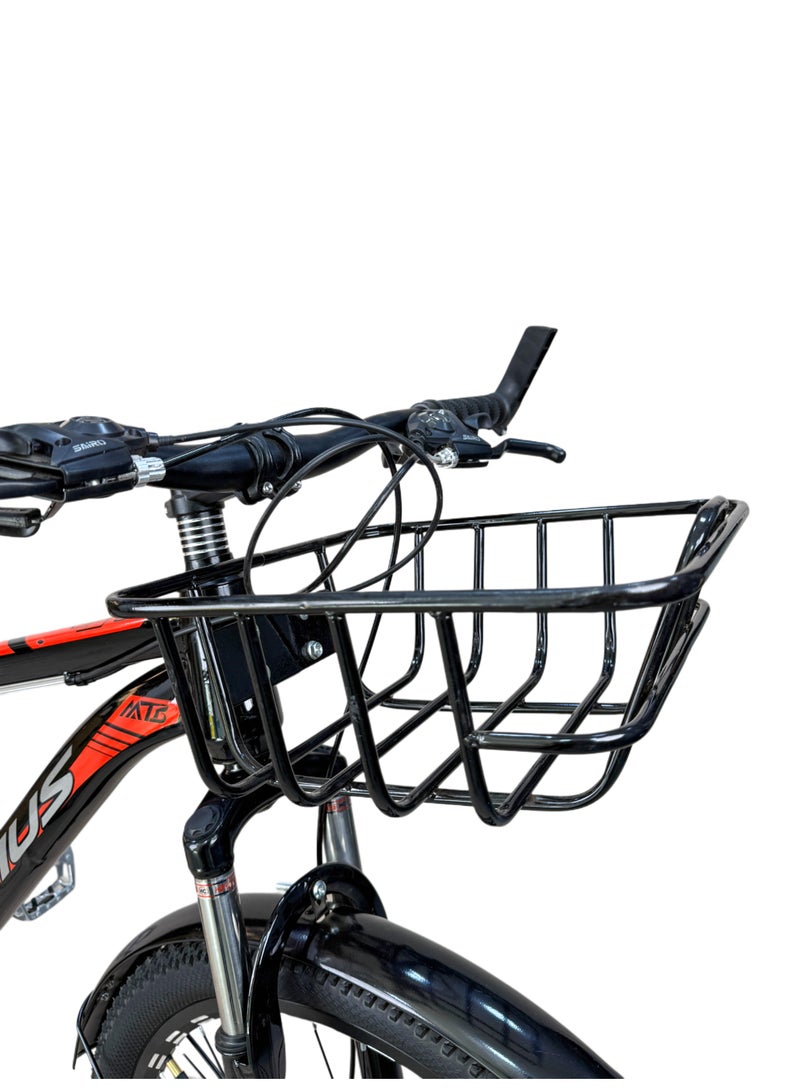 سيروس دراجة مقاس 26 متعددة الاستخدامات مع سلة أمامية و21 سرعة - Image 2