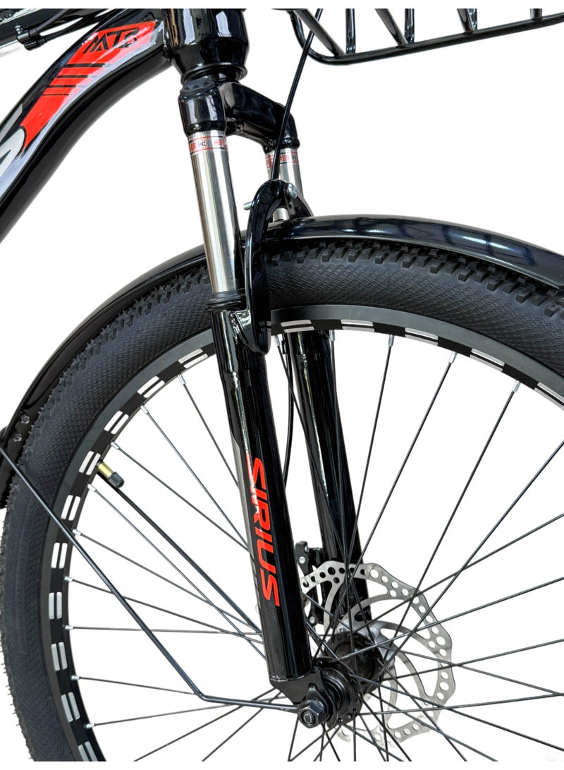 سيروس دراجة مقاس 26 متعددة الاستخدامات مع سلة أمامية و21 سرعة - Image 3