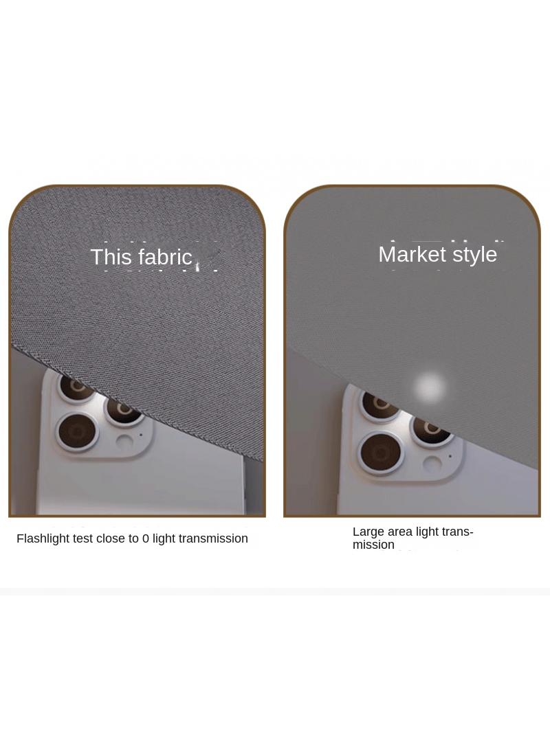 Bluejw 2-Piece Solid Color Blackout Outdoor Curtains Green - Image 4