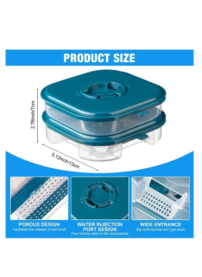 Generic Double Cockroach Trap - Efficient Indoor Roach Killer for Infestations, Reusable and Safe for Pets, Large Opening Design, Ideal for Home and Outdoor Use (2 Pack)  - Image 3