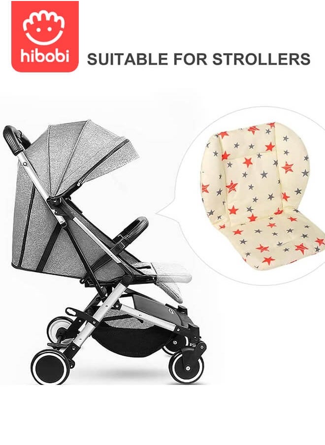 hibobi - Baby High Chair Cushion Pad Mat, Breathable Pram Seat Cushion, Pram Seat Cushion, High Chair Seat Cushion Liner, Pram Car Chair Seat Cushion Liner, for Baby, Infant - White - Image 1