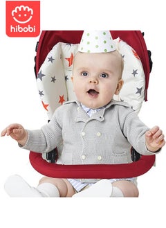 hibobi Baby High Chair Cushion Pad Mat, Breathable Pram Seat Cushion, Pram Seat Cushion, High Chair Seat Cushion Liner, Pram Car Chair Seat Cushion Liner, for Baby, Infant - White  - Image 5