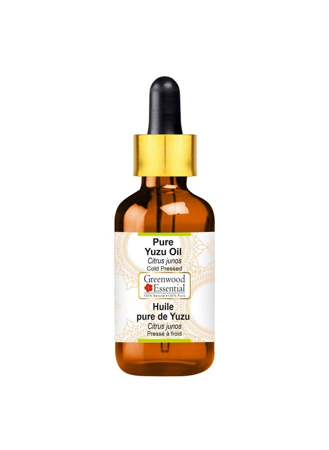 Greenwood Essential - Greenwood Essential Pure Yuzu Oil (Citrus junos) with Glass Dropper Cold Pressed 100ml - Image 1