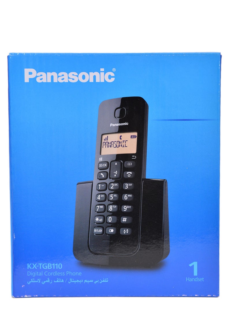 Panasonic KX-TGB110 - Digital Cordless Telephone - Black - Image 2