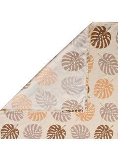 BSB HOME BSB HOME Premium Cotton All Round Elastic Fitted Bedsheets for Double Bed with 2 King Size Pillow Covers 220tc Supersoft |Wrinkel Free Bed Cover Size - 72 x 78 +10 inches | Leaf, Beige & Brown  - Image 5