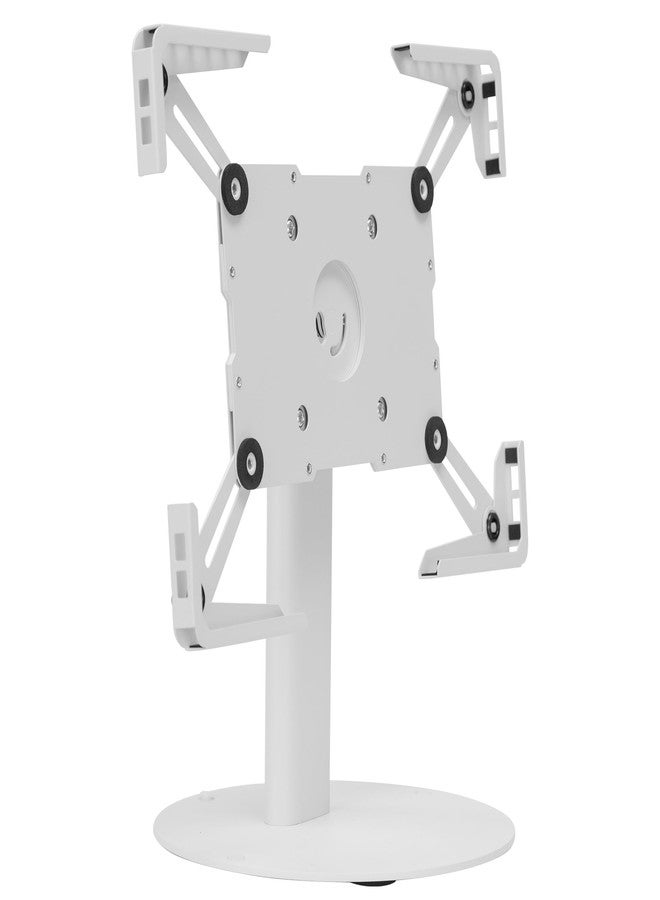 Mount-It! Universal Tablet Stand with Tilt, Anti-Theft Retail iPad POS Kiosk Stand, Fits Tablets from 9.7" to 13" Screen Size, 90° Rotation for Portrait and Horizontal Viewing, Durable Steel, White - Image 2
