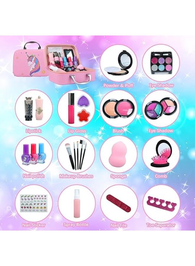 نيوكيبو العاب مكياج قابلة للغسل للبنات (27 قطعة) - Image 4
