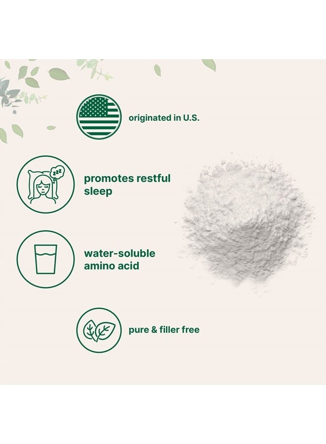 Micro Ingredients مسحوق الجلايسين، 1 كجم (2.2 رطل)، جلايسين 1000 ملغ لكل حصة، يدعم النوم المريح والناقلات العصبية، قابل للذوبان في الماء ومنتجات أمريكية - Image 5