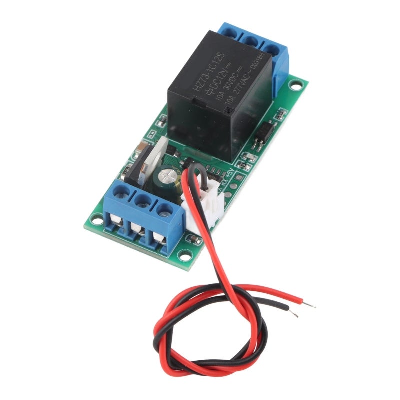 Self Lock Switch Relay Module - Pulse Signal Control Durable Electronic Component for DC AC Load Control, High Level Trigger One Button Start Stop Switch with 5A Passive Contact Output - Image 1