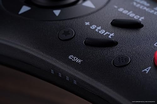 8Bitdo NEOGEO Wireless Controller for Windows, Android, and NEOGEO mini with Classic Click-Style Joystick - Officially Licensed by SNK (Black Edition) - Image 3