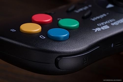 8Bitdo NEOGEO Wireless Controller for Windows, Android, and NEOGEO mini with Classic Click-Style Joystick - Officially Licensed by SNK (Black Edition) - Image 2