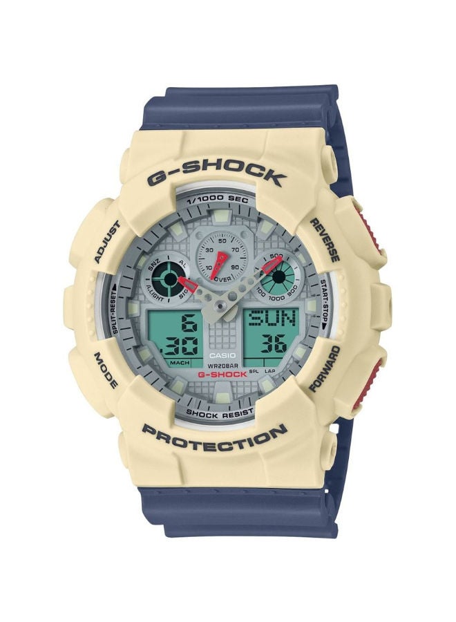 جي شوك ساعة يد دائرية رقمية  GA-100PC-7A2DR - Image 1