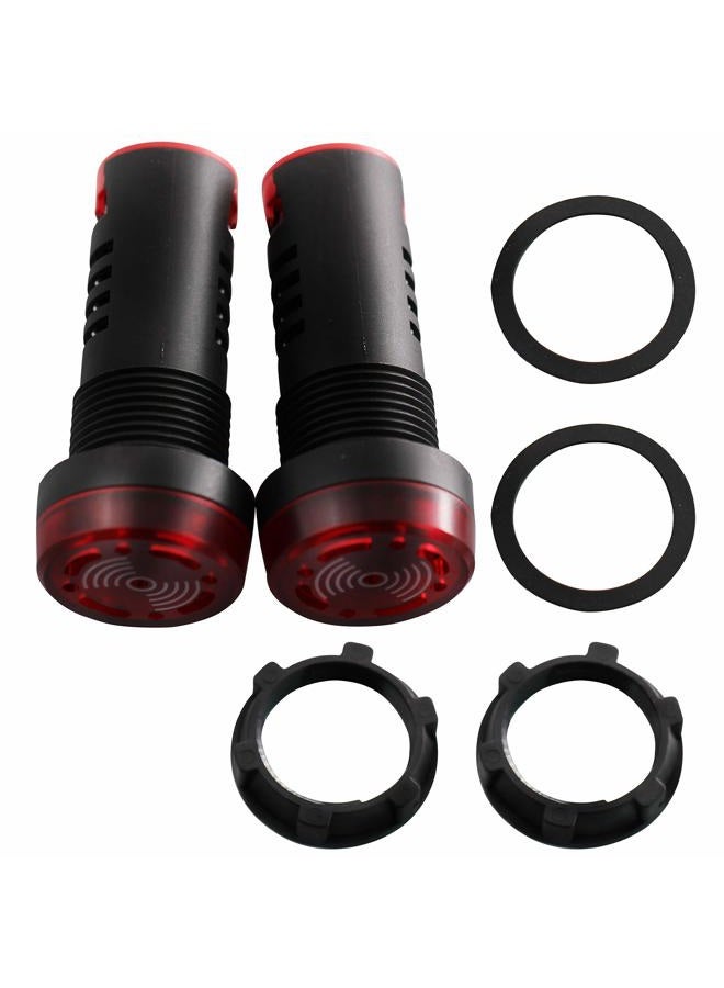 DIGITEN AC DC 12V 22mm Red LED Flash Alarm 80dB Indicator Light Lamp with Buzzer Pack of 2 - Image 4