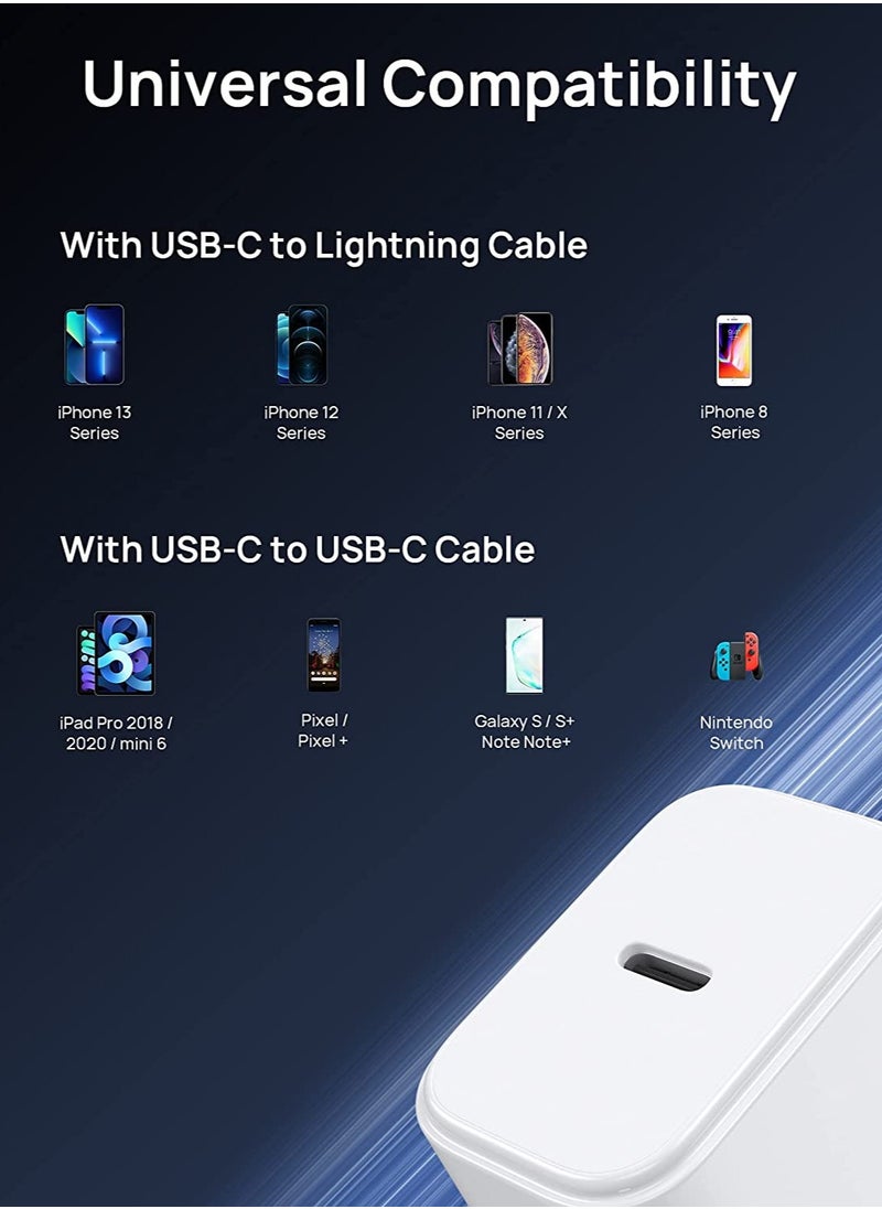 Generic iPhone 14 pro max12 13 14 Fast Charger [Apple MFi Certified]Lightning Cable 20W PD USB C Wall Charger  6FT Fasting Charging Adapter Compatible with iPhone 14 /14 Pro Max/13/13Pro/12/12 Pro/11  - Image 2