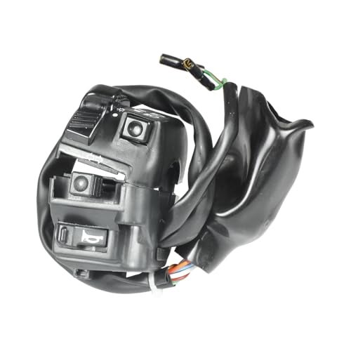 UNO Minda "Uno Minda SW-0685AL Handle Bar Switch (Left Hand Side) with Self Start- 6 Pin White Male Coupler, 2 Pin Male White Coupler, 2 Bullet Terminals For Honda CB Twister 110" - Image 1