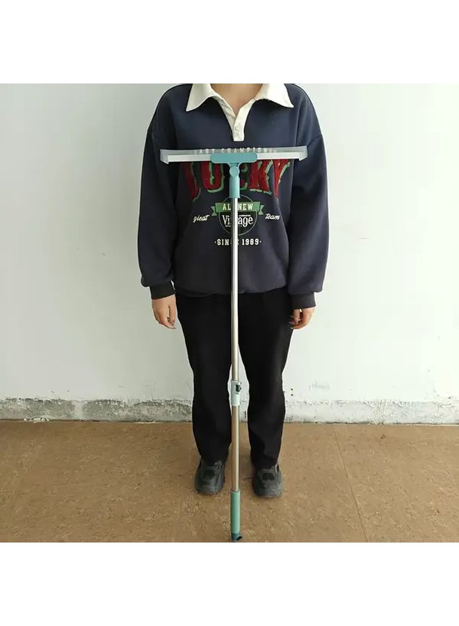 20 Inch Extendable Silicone Floor Scraper Broom With Squeegee - Image 3