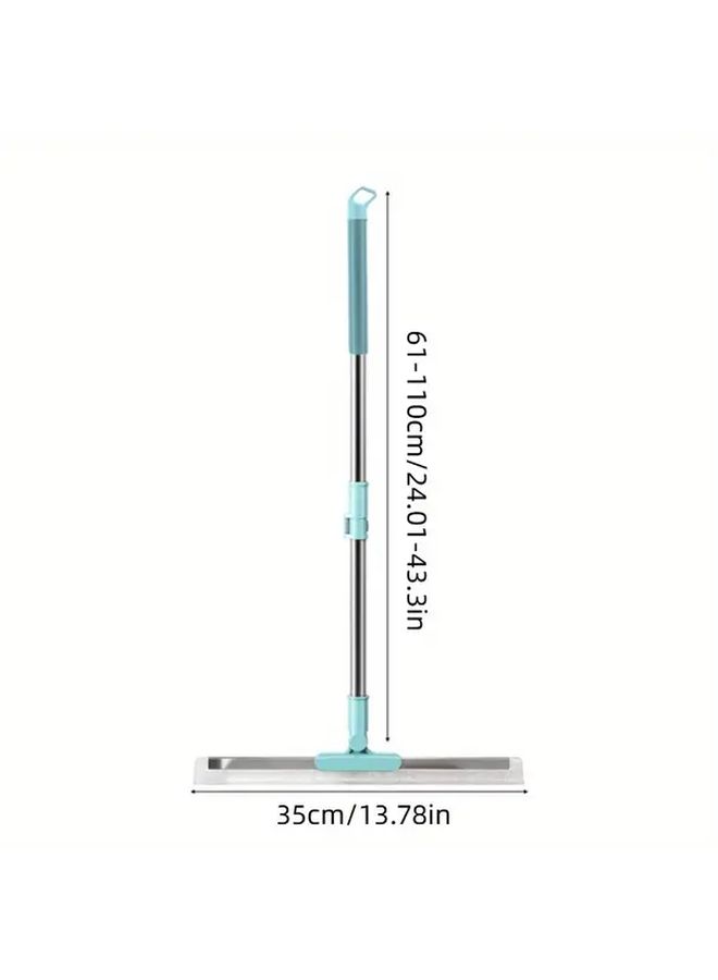 20 Inch Extendable Silicone Floor Scraper Broom With Squeegee - Image 2