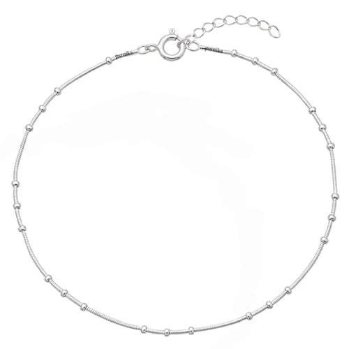 Parnika MJ 925 Beautiful Silver Payal Anklets In Pure 92.5 Sterling Silver For Women & Girls | With Certificate Of Authenticity | Pure Chandi Payal | Gift For Her |(Snake - 1 Pc) - Image 1