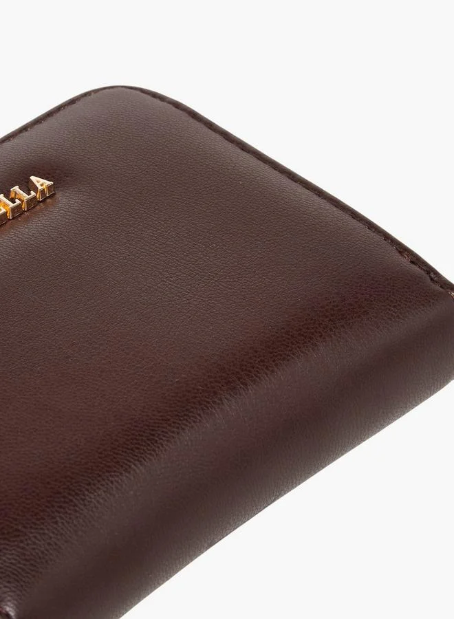Flora Bella By Shoexpress Solid Wallet with Zip Closure