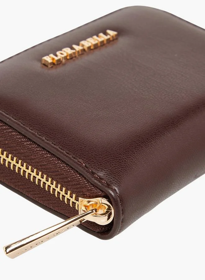 Flora Bella By Shoexpress Solid Wallet with Zip Closure