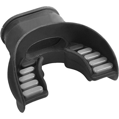 Atomic Aquatics Dual-Silicone Comfort Fit Mouthpiece - Black/Gray - Image 3