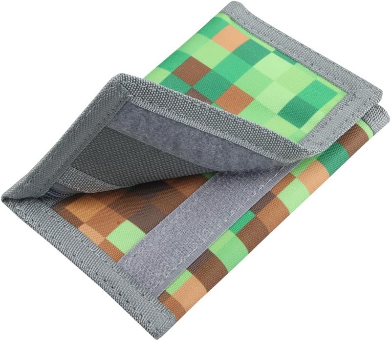 NEICY RFID Blocking Canvas Wallet for Men and Women - Camo Trifold Outdoor Sports Wallets with Magic Sticker for Teen Kids (Chequer) - Image 5