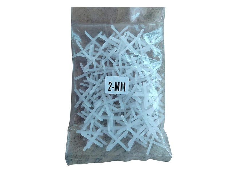 Tiles SpacersTile Leveling System for Wall and Floor Tiles 2mm 3mm 4mm 5mm 6mm 8mm 1000 Pieces 8 MM - Image 1