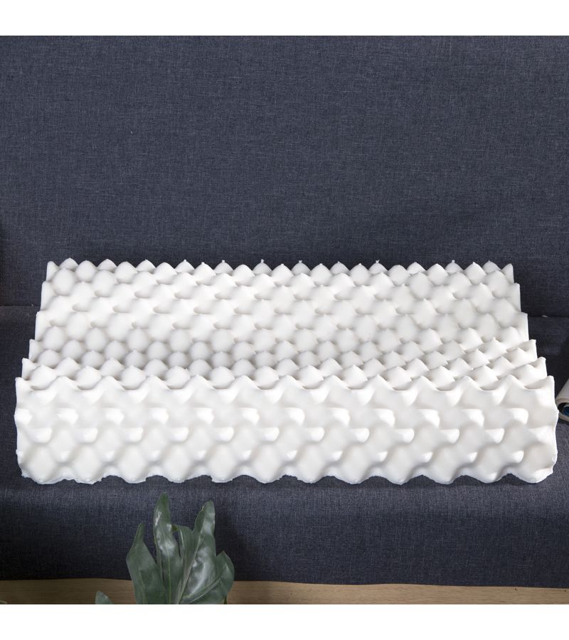 Natural Latex Pillow Curved Wave Style 40x60cm With Double Pillowcases For Adults All Season Orthopedic Support - Image 4