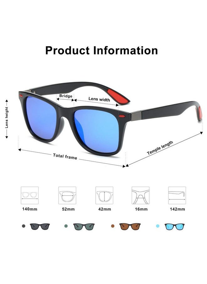 Sojos Polarized Sports Tr90 Sunglasses For Running Cycling Fishing Golf Driving Sj2101 With Matte Blue Frameblue Mirrored Lens  - Image 4