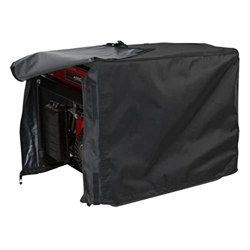 Universal Generator Cover 210D Polyester Taffeta Lightweight Waterproof Electric Generator Cover For Outdoor Garden Use Fits Most Generators Black - Image 1