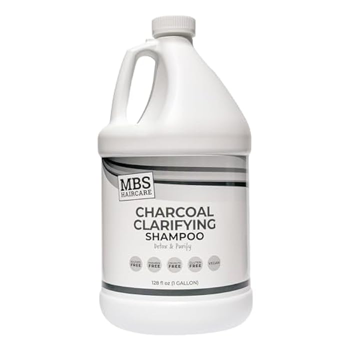 Charcoal Clarifying Shampoo, Gallon – (1 Gal) (Sulfate Free, Paraben Free, Vegan) - Image 1