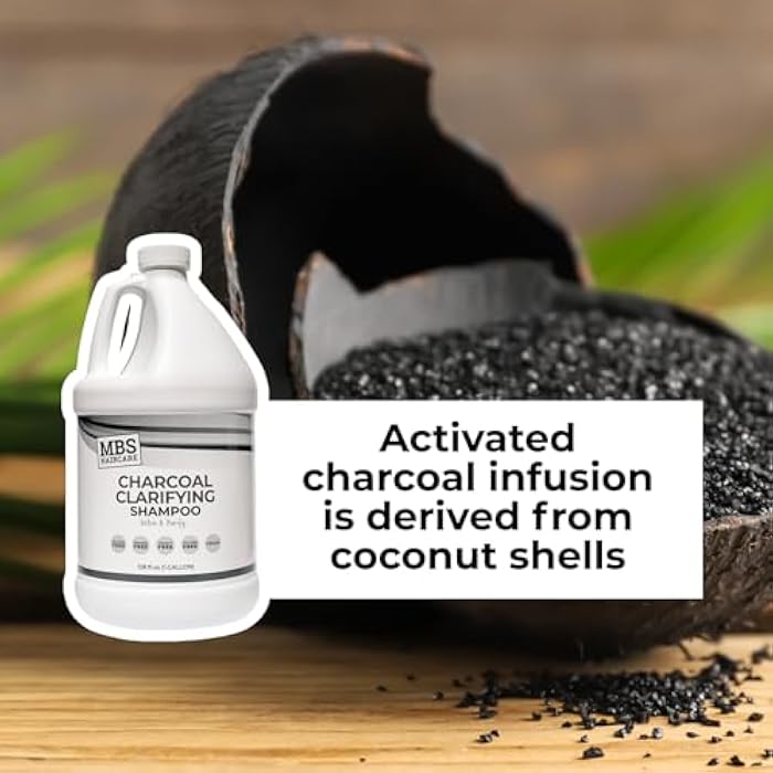 Charcoal Clarifying Shampoo, Gallon – (1 Gal) (Sulfate Free, Paraben Free, Vegan) - Image 5