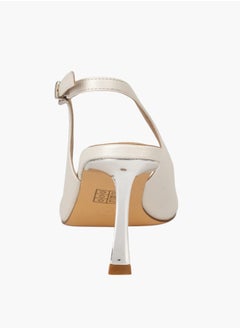 Flora Bella By Shoexpress Womens Textured Slingback Shoes With Stiletto Heels Ramadan Collection  - Image 5