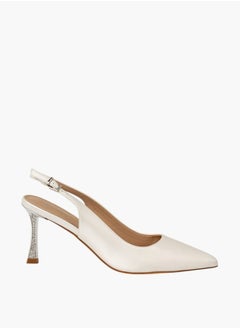 Flora Bella By Shoexpress Womens Textured Slingback Shoes With Stiletto Heels Ramadan Collection  - Image 4