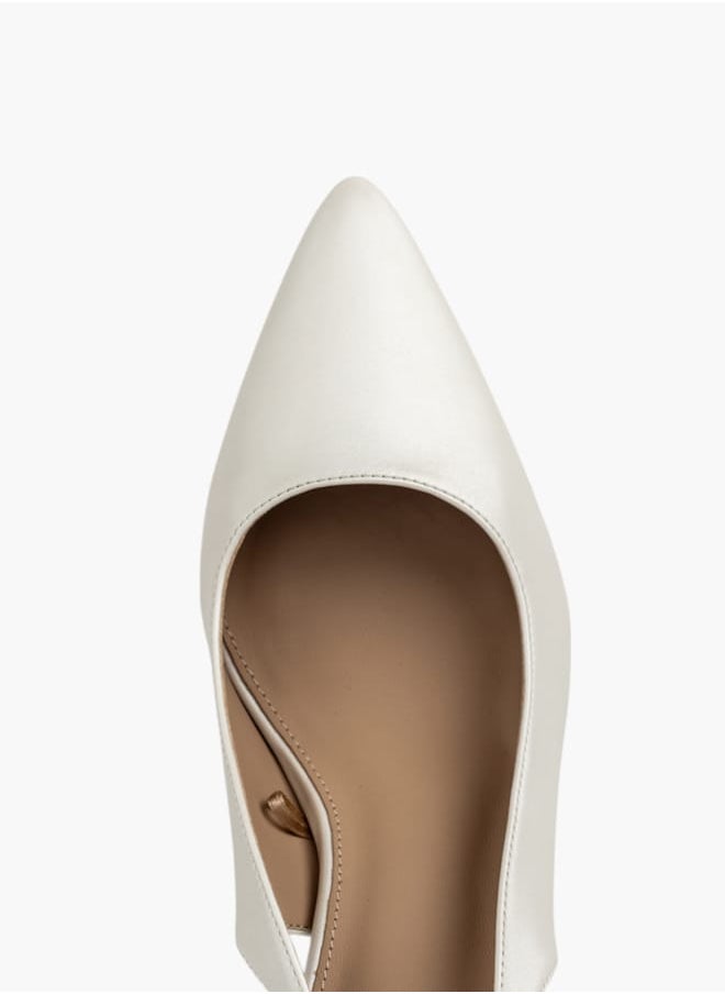 Flora Bella By Shoexpress Womens Textured Slingback Shoes With Stiletto Heels  - Image 3