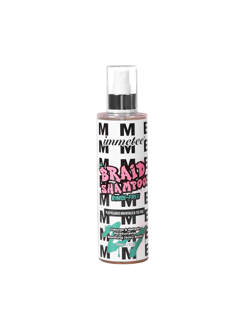 Immetee immetee No Water Braid ShampooNo Rinse ShampooEliminates Odor  ItchRinse Free Braid Spray for BraidsWeaves and Twists 250ml879oz 