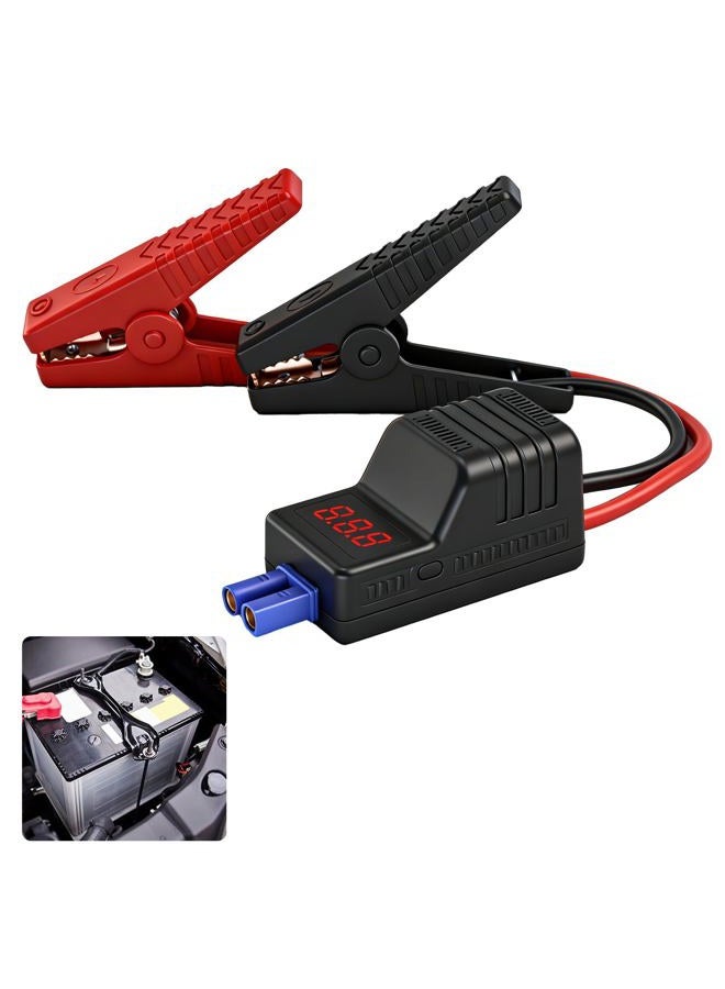 DY Power Sun EC5 Smart Jump Starter Clamps with LCD Screen - 12V Car Battery Tester & Booster Cables - Heavy Duty Clamp for Automotive, Motorcycle, Lawn Mower - Reverse Polarity Protection - Image 1