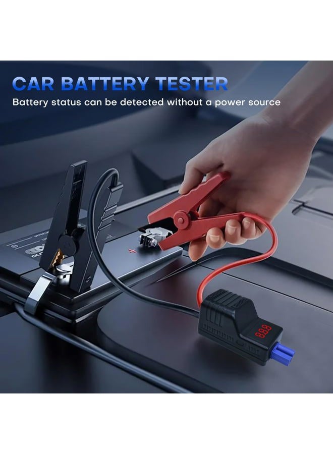 DY Power Sun EC5 Smart Jump Starter Clamps with LCD Screen - 12V Car Battery Tester & Booster Cables - Heavy Duty Clamp for Automotive, Motorcycle, Lawn Mower - Reverse Polarity Protection - Image 3