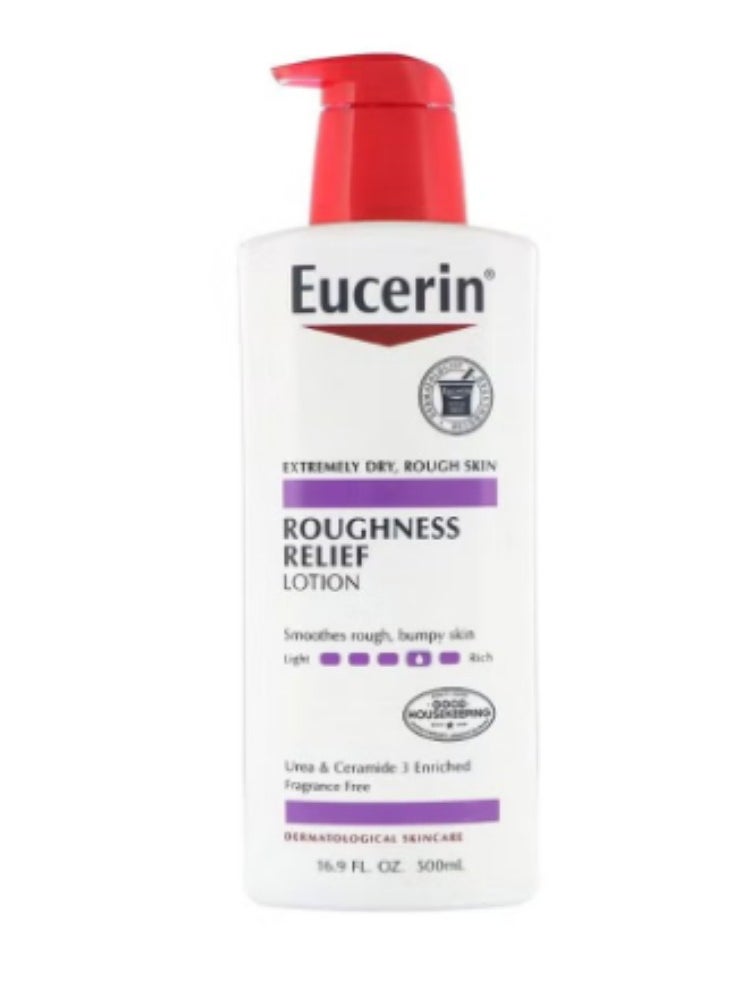 Eucerin Roughness Relief Lotion - Full Body Lotion for Extremely Dry, Rough Skin - Pump Bottle White 500ml +Collagen Hair Treatment Deep Repair Conditioning Argan Oil Collagen Hair Mask Essence for Dry Damaged Hair All Hair Types 500ml  - Image 2