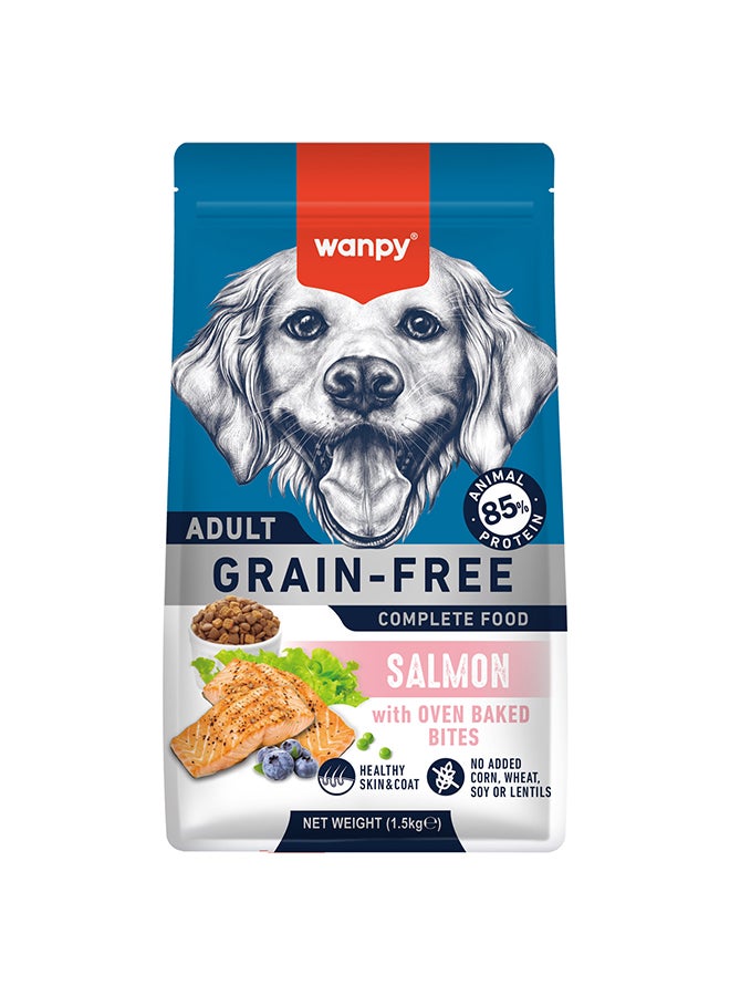 WANPY Grain Free Complete Food For Dog – Salmon Recipe 1.5Kg - Image 2