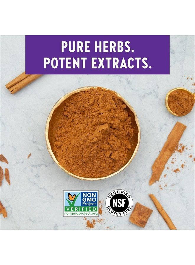 New Chapter Cinnamon Supplement - Cinnamon Force for Antioxidant Action + Non-GMO Ingredients - 60 ct Vegetarian Capsules - Image 2