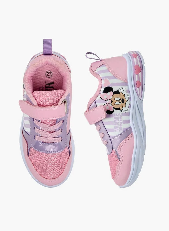 Disney Pink Girls Minnie Mouse Light-Up Sneakers for Women | Best Price UAE