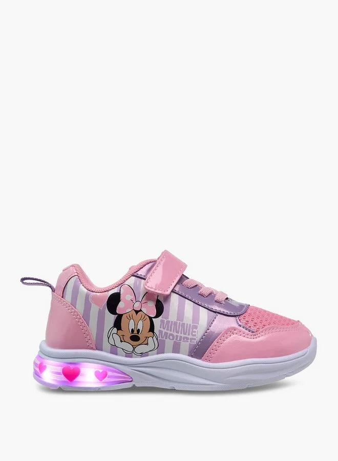 Disney Pink Girls Minnie Mouse Light-Up Sneakers for Women | Best Price UAE