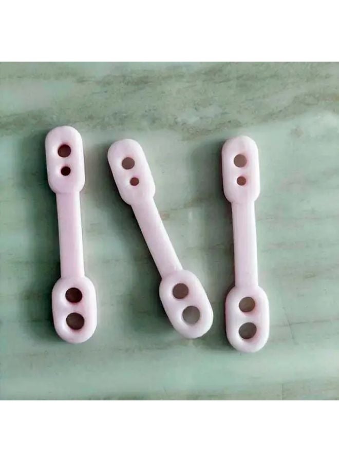 رفوف تجفيف الملابس الوردية المقاومة للرياح 3 قطع، مشابك خارجية مضادة للانزلاق مع مشابك تثبيت ضد السقوط - Image 1