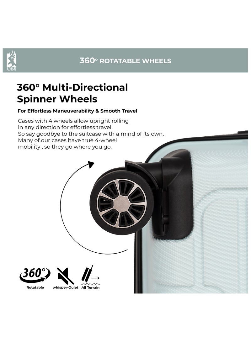 ايجل اكسبريس عربة ديفيندر ABS صلبة مقاس 20 بوصة باللون الأزرق السماوي - Image 5