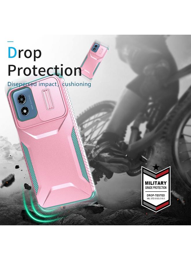 اس-توب جراب لهاتف Motorola Moto G Play 4G 2024 جراب هاتف منزلق مزود بدرع كاميرا - Image 5