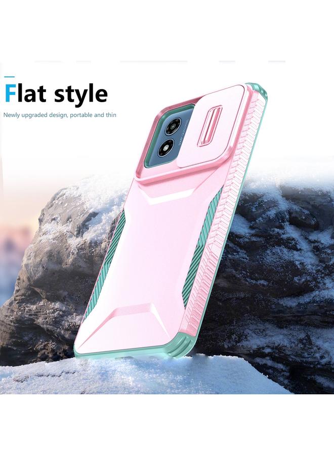 اس-توب جراب لهاتف Motorola Moto G Play 4G 2024 جراب هاتف منزلق مزود بدرع كاميرا - Image 4