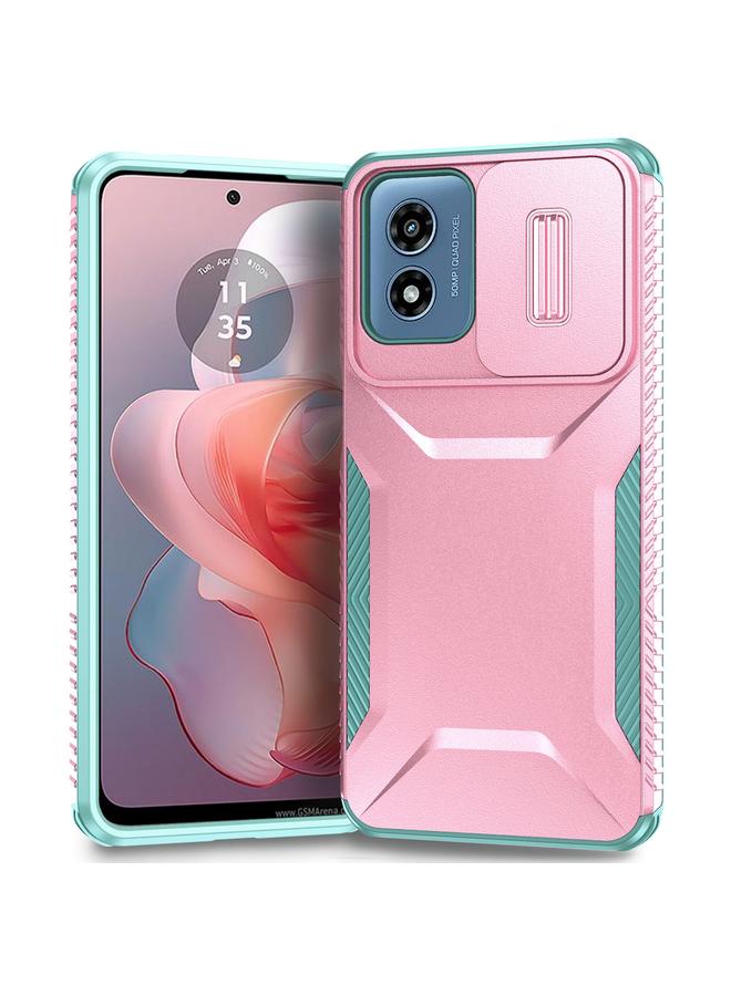 اس-توب جراب لهاتف Motorola Moto G Play 4G 2024 جراب هاتف منزلق مزود بدرع كاميرا - Image 1