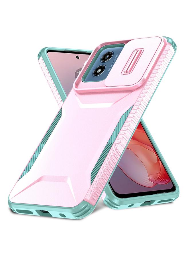 اس-توب جراب لهاتف Motorola Moto G Play 4G 2024 جراب هاتف منزلق مزود بدرع كاميرا - Image 2