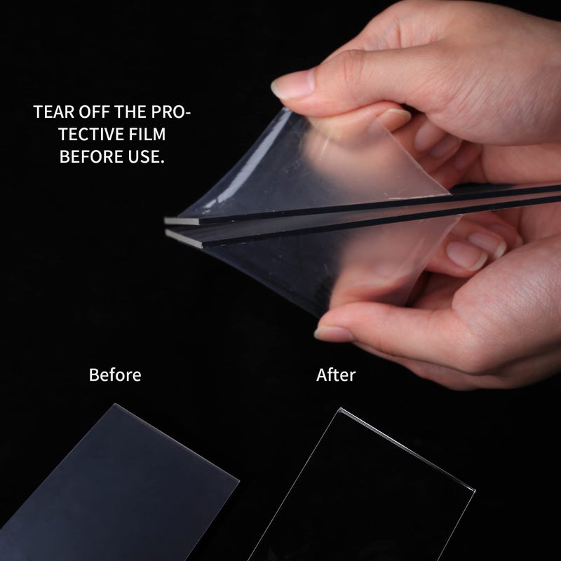 ihomecooker 4Pack Acrylic Sign Holder 5*7 inches Slanted Back ,T Shape Clear Acrylic Frame Wood Base,Clear Plastic Sign Holder Paper Display Table Stand for Office, Party,Store, Restaurant,Reception - Image 3